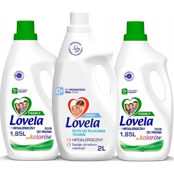Prací gel Tekutý prací prostředek na barevné prádlo Lovela 5,7 l