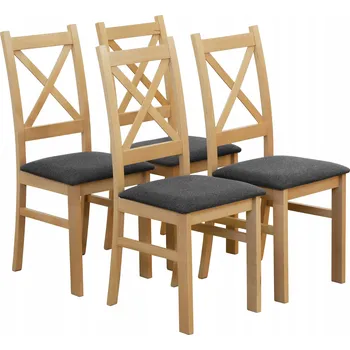 Jídelní židle Židle BIRD Meble látka šedá 4 ks