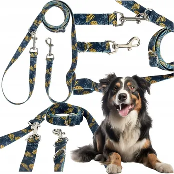 Vodítko pro psa VODÍTKO PRO PSA TRÉNINKOVÉ POPRUHOVÉ VODÍTKO LISTY PAV PLANET 2,4M 20MM