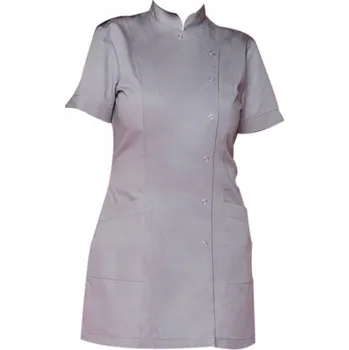 Kuchyňská zástěra Rena Zástěra Zapínací Šedá Velikost 38