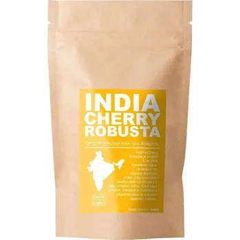 Káva India Cherry Robusta, Středně mletá 100g