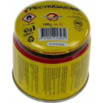 Outdoor vaření PLYNOVÁ KARTUŠE PRO HOŘÁK PROPAN BUTAN LPG 190g