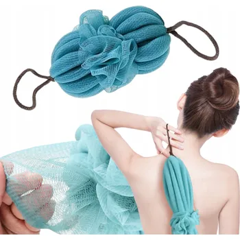 Exfoliační mycí houba do sprchy, roztažitelná mycí houba do koupele houbička koupelová