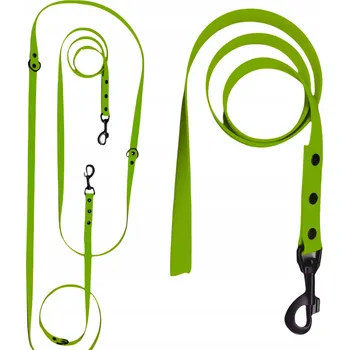 Vodítko pro psa VODÍTKO NASTAVITELNÁ, VODĚODOLNÁ, PŘEPÍNATELNÁ, MEDOVÁ PLÁSTEV Z PVC, ODOLNÁ 10 M, 1.6 CM