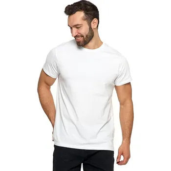 Pánské tričko Pánské triko Slim fit Premium bílé 3XL