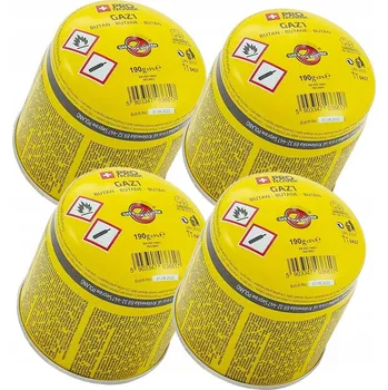 Plynová kartuše PLYNOVÁ KARTUŠE NÁPLŇ DO VAŘIČE HOŘÁKU sada 4x