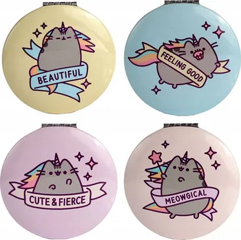 Kosmetické zrcátko Kapesní zrcátko Pusheen Puckator – běžné + zvětšovací