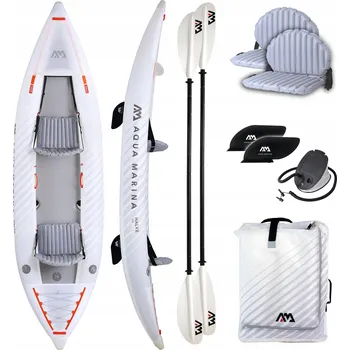 Kajak Kajak nafukovací Aqua Marina Halve 13'1" 398 x 98 CM 180 KG pro 2 osoby + 2 x pádlo KP-1