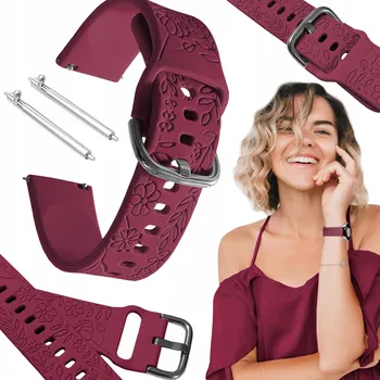 Řemínek na hodinky Řemínek ChronSmarta pro Garmin 20mm, červený