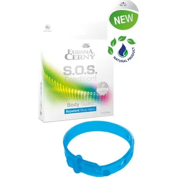 Eurona S.O.S. Body Guard – Ochranný repelentní náramek proti hmyzu tyrkysový, 1.3 x 27 cm