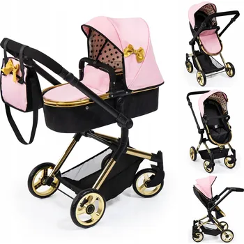 Kočárek pro panenku Bayer Design Vario Hluboký kočárek pro panenky vícebarevná