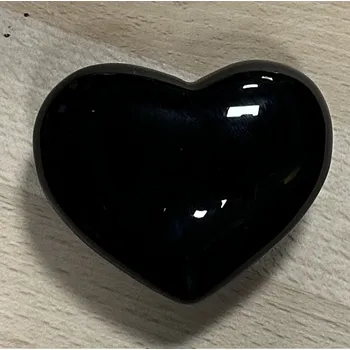 Přívěsek Hmatka srdce Obsidián duhový | 40-42mm | cca 40g