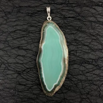 Přívěsek Přívěsek Plátek Achát zelený | 45-65mm |