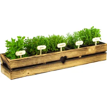 Truhlík Dřevěný truhlík BYLINKÁČ 5 - VÝPRODEJ Teak