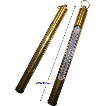 Domácí teploměr TEPLOMĚR DO NÁKLADOVÉHO PROSTORU V MOSAZNÉM POUZDRU -35 +100 °C