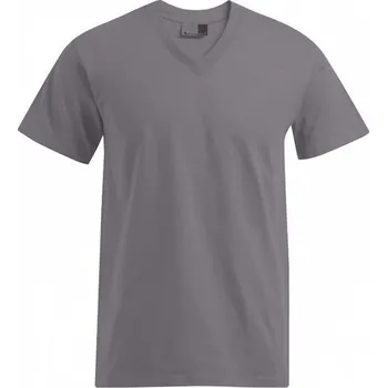 Pánská móda Prémiové tričko do véčka Promodoro bez bočních švů Barva: šedá metalová, Velikost: XXL E3025