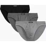 Pánské slipy Atlantic sport 3BMP-006 3pack XXL Černá