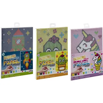 Výtvarná sada Malování Diamond Pixel na plátno - mix variant či barev