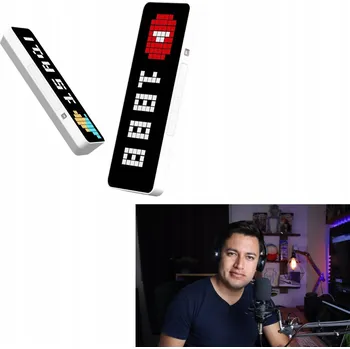 Hodiny Ulanzi WiFi Hodiny s meteostanicí PIXEL Clock TC001