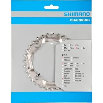 Klika na kolo Shimano převodník Deore FC-M532 9s 32z (stříbrná)