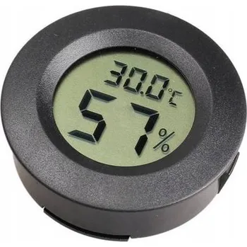 Senzor TH teploměr a vlhkoměr LCD černý -50 °C až 110 °C