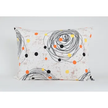 Povlečení JAN peří Povlak na polštář 70x90/60x50 cm - bavlna, kruhy s puntíky - Povlak na polštář 70x90 cm - bavlna, kruhy s puntíky