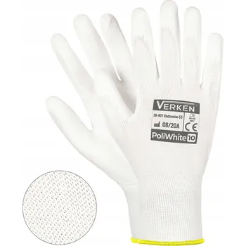 Pracovní rukavice Rukavice Verken PoliWhite velikost 7 - S 12 párů