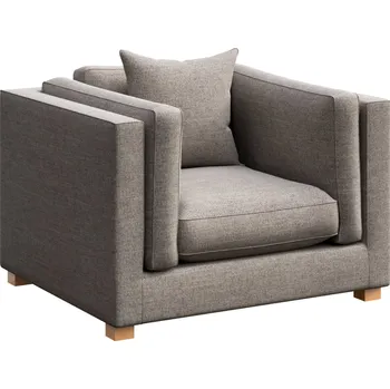 Křeslo Světle šedé čalouněné křeslo Ame Yens Pomo