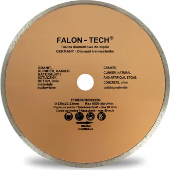 Řezný kotouč Diamantový kotouč Falon-Tech 230/22,2 mm