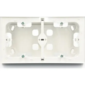 Elektroinstalační krabice EFAPEL Dvojitá povrchová krabice bílá 10994 ABR