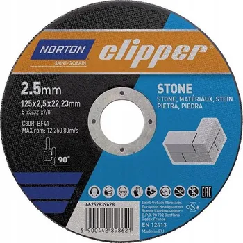 Řezný kotouč Řezací kotouč pro řezání kamene Norton C30R-125x2.5x22.23 mm