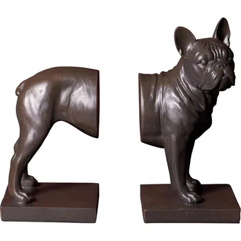 Zarážka na knihu Chehoma Knižní zarážka pes buldoček sada 2 ks