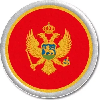 Vlajka Pelisport Černá Hora vlajka tištěná nášivka ø 4,5 cm