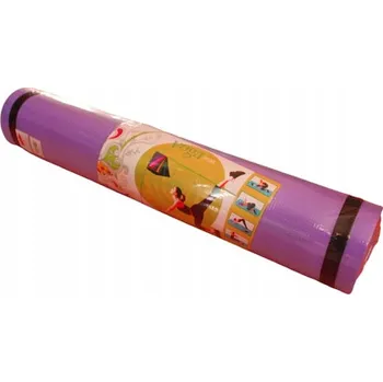 podložka na cvičení PODLOŽKA NA JÓGU NA CVIČENÍ FITNESS DÁMSKÁ FIALOVÁ