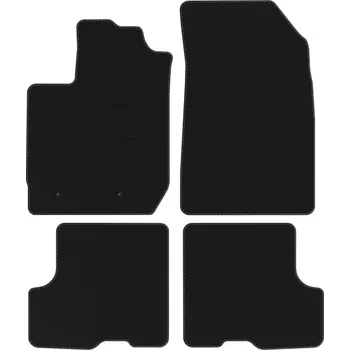 autokoberec Velurové autokoberce s upevněním v sadě Edecor