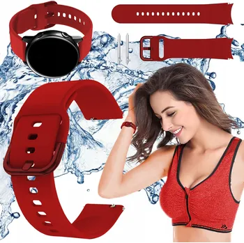 Řemínek na hodinky Řemínek ChronSmarta pro Garmin 20mm, červený