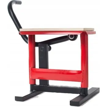 zvedák STOJAN / HEVER / STOJAN NA MOTOCYKEL BIKETEC KŘÍŽOVÝ ČERVENÝ