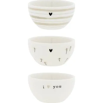 Bastion Collections Set 3x MINI MISTIČKA NATURAL, 3x 6x3cm LI-BOWL-ASS-020-BT