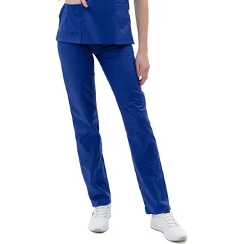 Zdravotnický oděv Perlička® Zdravotnické kalhoty SISI SATTÉ Regular Pařížská modrá Barva: Pařížská modrá, Velikost: 40