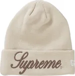 Supreme New Era Script Beanie Natural Velikost: ONE SIZE