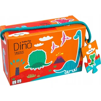 Puzzle Moje první puzzle, 3 skládačky, 6, 9, 12 dílků, Dinosaurus