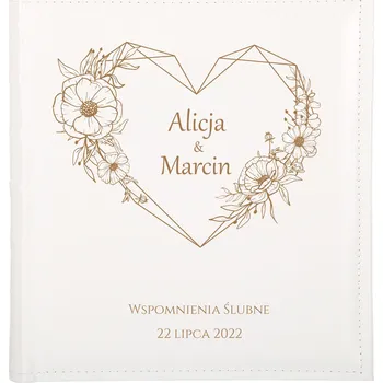 Fotoalbum Velké svatební album 30 listů Dárek na svatba GRAVÍROVÁNÍ