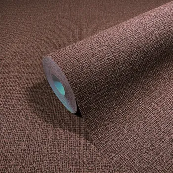 Tapeta BORDOVÁ VINYLOVÁ TAPETA S TEXTUROU IMITACE PLÁTNA – PODKLAD TAPETY