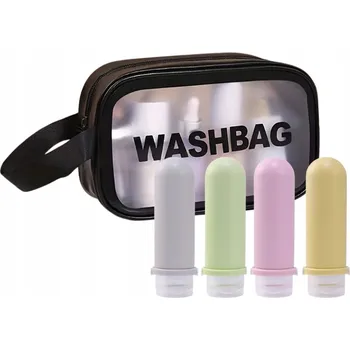 Kosmetická taška Kosmetická taštička LOGparts Vodotěsná kosmetická taštička sada LAHVIČKY 90 ml černá