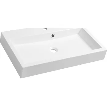 Umyvadlo Umyvadlo na desku obdélníkové Sapho ORINOKO bílé