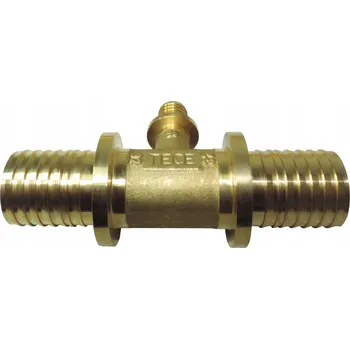 rozdělovač topení Tece redukční mosazný t-rozdělovač 40x20x40 pro flexibilní hadice