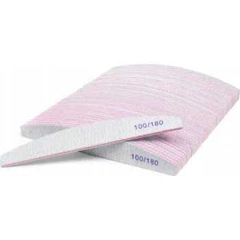 Pilníky na nehty Pamcia 100/180 loďka papírové 50 ks šedé