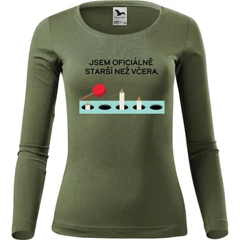 Dámské tričko DOBRÝ TRIKO Dámské bavlněné triko Oficiálně starší Velikost: 2XL, Barva: Khaki