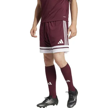 Trenýrky Adidas Squadra 25 vínovo bílé Velikost: S