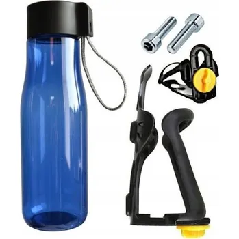 Košík na láhev Nastavitelný cyklistický set: košík na láhev, láhev Tritan 640 ml, šrouby, lanko, koncovky (4 ks)